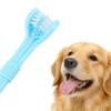 Long-Handle Triple-Head Pet Toothbrush for Dogs and Cats view 2