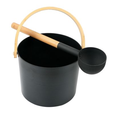 Sdlnklm Sauna Bucket with Ladle, 7 L