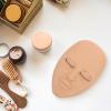 SOLUSTRE PVC Practice Head for Eyelash Extensions with Removable Eyelids, Khaki view 4