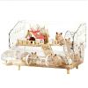 Hamster House - Two-Story Transparent Habitat with Wheel, Water Bottle, and Toilet view 1