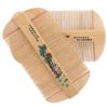 Alipis Double-Sided Fine-Tooth Bamboo Hair Comb, 2-Pack, for Scalp Cleaning, Easy Use, and Travel, Random Style view 1