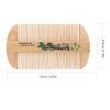 Alipis Double-Sided Fine-Tooth Bamboo Hair Comb, 2-Pack, for Scalp Cleaning, Easy Use, and Travel, Random Style view 2