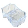 Reptile Feeding Box, Multi-Section Tank, Semi-Transparent Blue, 50 x 35 x 17 cm view 1