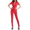 JokeLomple Women's Shiny PU Lingerie Jumpsuit view 1