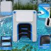 Inflatable Dog Pool with Non-Slip Ramp and Ladder, Supports up to 90 kg view 4