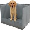 Puppy Potty Tray for Indoor Dog Toilet, Foldable, Gray view 1