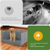 Puppy Potty Tray for Indoor Dog Toilet, Foldable, Gray view 4