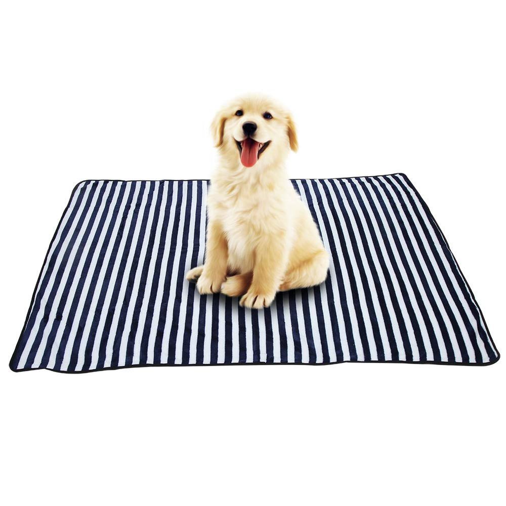 Double-Sided Plush Pet Blanket for Cats and Small Dogs (L)