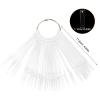 WRITWAA 100 Plastic Nail Display Tips for Nail Art Samples and Polish Color Display view 2
