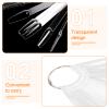 WRITWAA 100 Plastic Nail Display Tips for Nail Art Samples and Polish Color Display view 3