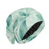 siphylline Satin Sleep Cap, Green Watercolor Branches and Leaves view 1