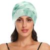 siphylline Satin Sleep Cap, Green Watercolor Branches and Leaves view 2