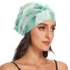siphylline Satin Sleep Cap, Green Watercolor Branches and Leaves view 4