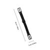 Mask Extension Straps with Buckle, Black, 10-Pack, Flexible Dacron view 2