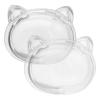 Kitten Hair Pendant - Clear Acrylic Memorial Keepsake Organizer view 1