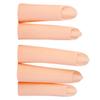 AUTSUPPL 5-Piece Silicone Manicure Practice Fingers, Khaki view 1