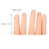 AUTSUPPL 5-Piece Silicone Manicure Practice Fingers, Khaki view 2