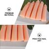 AUTSUPPL 5-Piece Silicone Manicure Practice Fingers, Khaki view 3