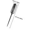 HEATSHAKING 4-Piece Double-Sided Plastic Perm Brush Set with Short Bristles and Comfortable Grip view 2