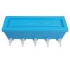 Alomejor Livestock Feeder, 5 Nipples, 8 L Capacity, for Cattle, Sheep and Pigs, Blue, 20.5 x 6 x 6.7 in view 1