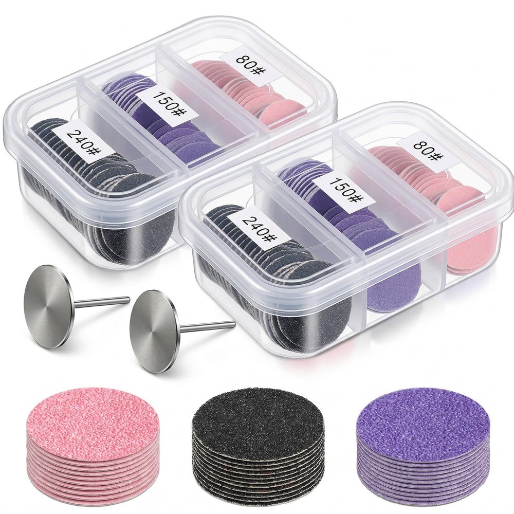 HJZHII 120-Piece 25 mm Pedicure Sanding Disc Set
