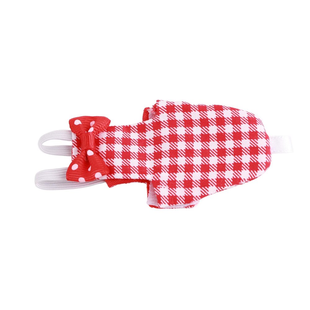 Alomejor Bird Diaper, Comfortable, Red Checkered Pattern