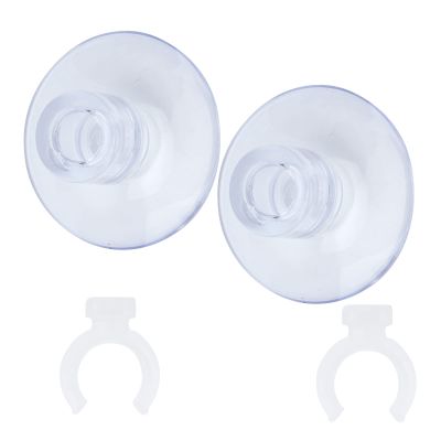 Powerful Aquarium Airline Tube Suction Cup Clips, 2-Pack