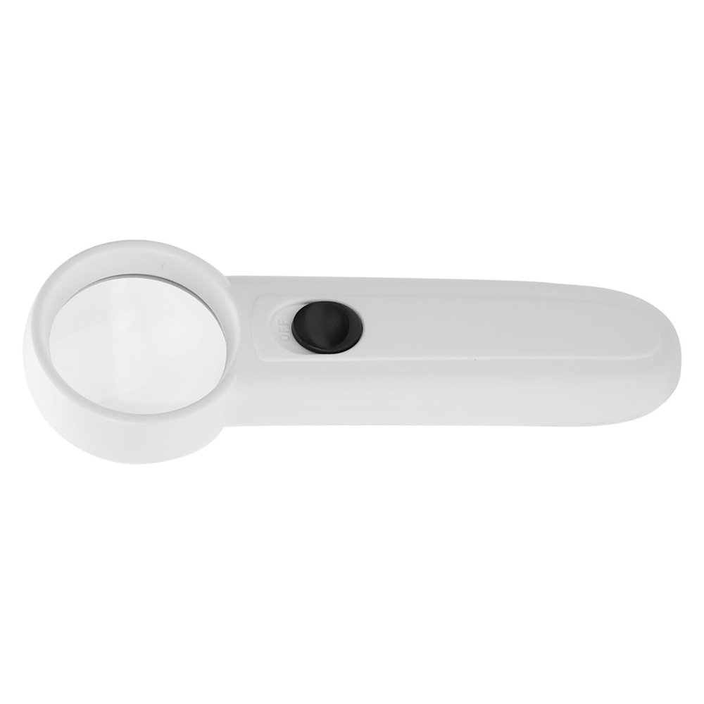 Bewinner 40X LED Handheld Magnifying Glass with Light, 5X/15X/40X Magnifier for Reading, Inspection, Electronics Repair, Jewelry, Nails and Crafts, Portable Mini ABS Case (MG6B-2 15X)