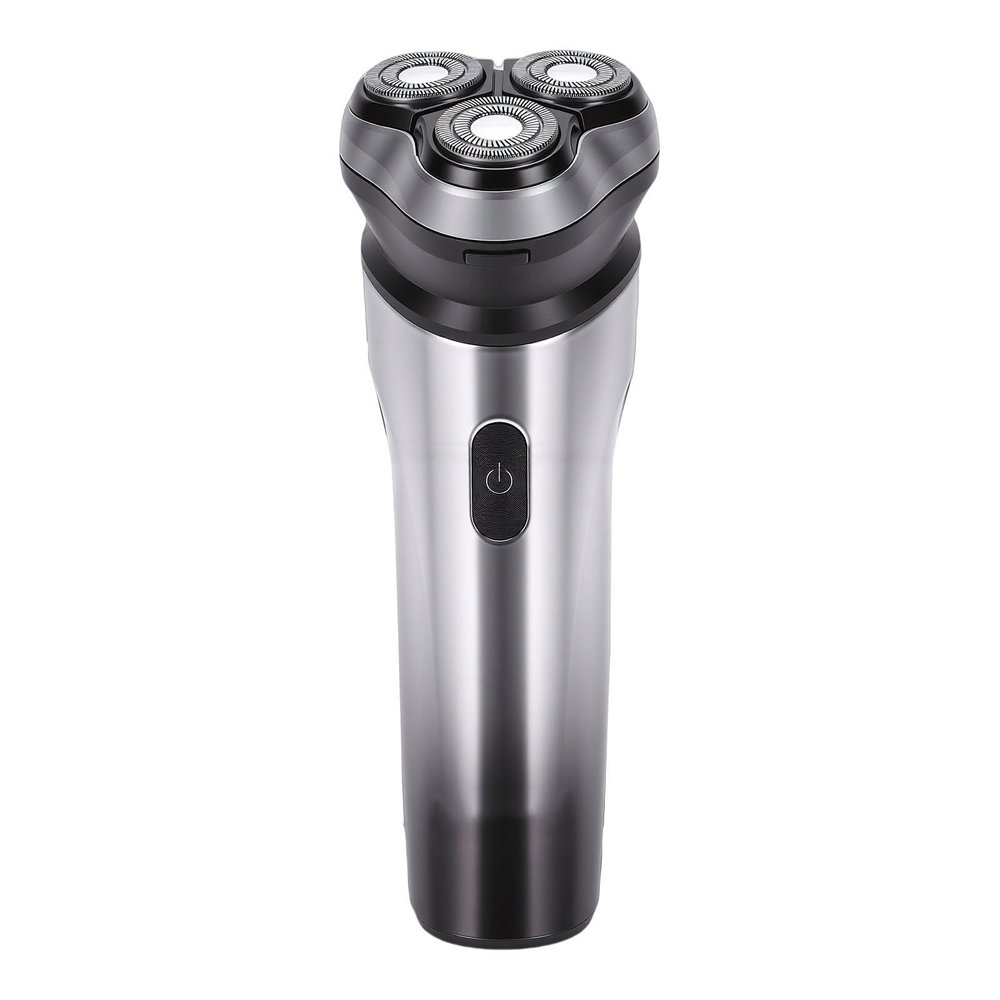 Naroote Waterproof Cordless Electric Beard Trimmer with 3 Shaving Heads, USB Rechargeable and LED Display
