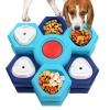 Anti-Gulp Dog Bowl with Rotating Multi-Level Lick Plate view 1