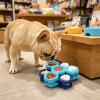 Anti-Gulp Dog Bowl with Rotating Multi-Level Lick Plate view 3
