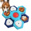 Slow Feeder Dog Bowl with Rotating Multi-Level Lick Plate view 1