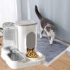 Automatic Pet Feeder, Large-Capacity 2-in-1 Food and Water Dispenser, Gray view 2