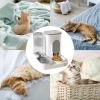 Automatic Pet Feeder, Large-Capacity 2-in-1 Food and Water Dispenser, Gray view 4