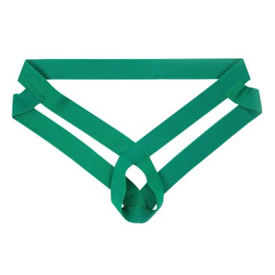 Generic Men's Hip-Lift Thong with Exposed Ring Opening for Enticing Couple Moments (Green, XL)