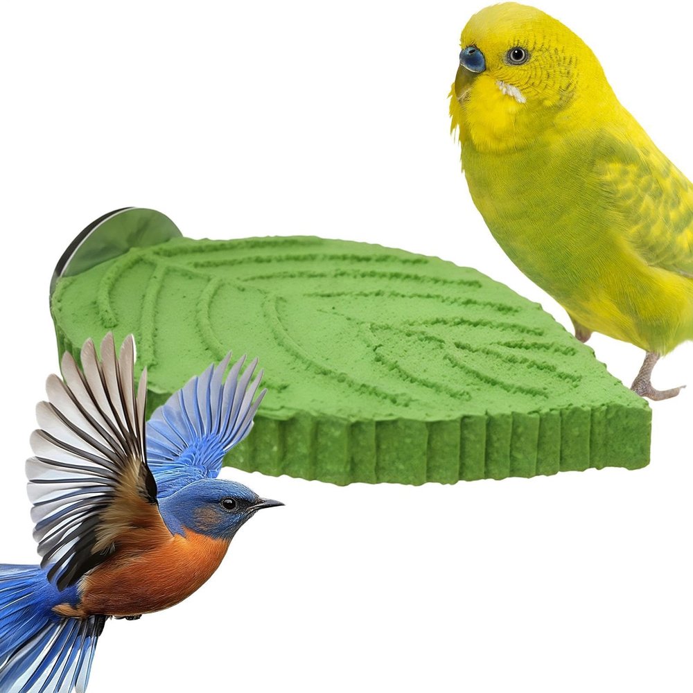 Resin Bird Cage Perch in Plant Shape for Beak and Nail Care