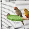 Resin Bird Cage Perch in Plant Shape for Beak and Nail Care view 3