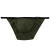 Men's T-Shape Mesh Underwear with Double-Open Cut, Army Green, XL view 1