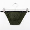 Men's T-Shape Mesh Underwear with Double-Open Cut, Army Green, XL view 2