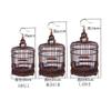 Mahogany Bird Cage, Handmade Round Breeding Cage, Small view 2
