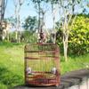 Mahogany Bird Cage, Handmade Round Breeding Cage, Small view 3