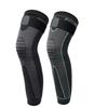 NDSJAIE Compression Leg Sleeves, 1/2 Pcs, Full-Leg Compression Sleeves with Straps, Unisex, Long, for Running, Basketball, Soccer and Cycling, Black-2Pcs, L view 2