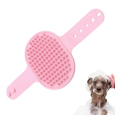 Dog Bath Brush with Adjustable Handle