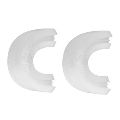 ADOCARN Replacement Brush Heads, 2-Pack, White Silicone, U-Shaped