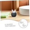 ADOCARN Replacement Brush Heads, 2-Pack, White Silicone, U-Shaped view 4