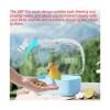 Small Portable Acrylic Bird/Parrot Cage, Blue view 4