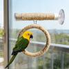 Bird Perch with Suction Cup, Portable Parrot Stand for Travel and Bathing view 2
