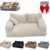 Plush Pet Sofa Bed with Removable Washable Cover view 1