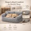 Plush Pet Sofa Bed with Removable Washable Cover view 2