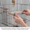 2-Pack Natural Wood Bird Perches with Swing for Cages view 3